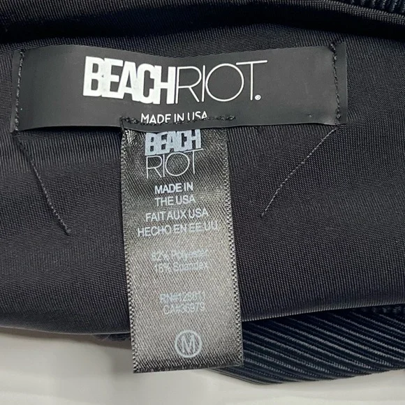 NEW BEACH RIOT Celine One Piece In Black Size M - Picture 5 of 6
